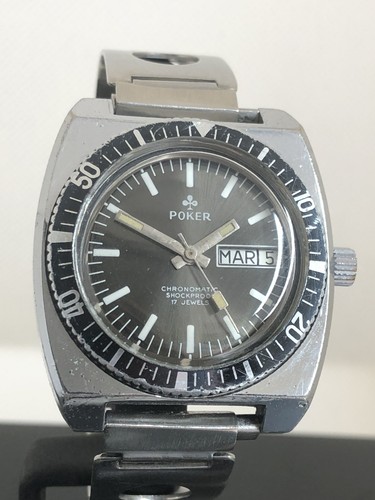 Montre plongée vintage - vintage, poker