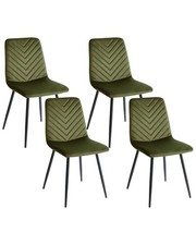 Lot de 4 Chaises en Velours de