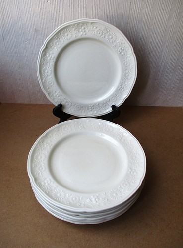 Assiettes plates faïence - 6,