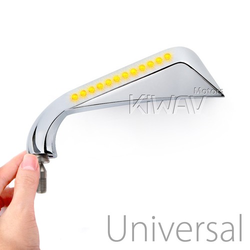 Axe chromé rétroviseurs - chromé, led