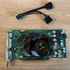 * NVIDIA QUADRO FX3500 256MB Dual DVI Video Card by HP with Power Cable