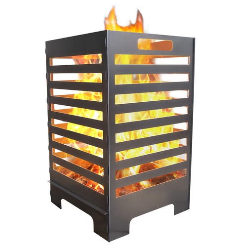 Corbeille feu tonneau à - À,