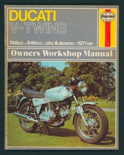 Ducati 750 860 900 V-Twins (71-79) Haynes Shop Manual GT Sport GTS SS Desmo FV63