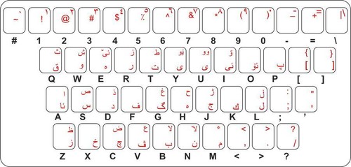 Sticker autocollant clavier