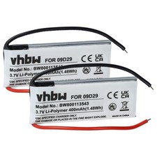 2 Batteries pour Cardo Teamset