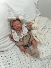 Adorable Mini Bébé reborn SALIA, Poupée Lourde Et Lestée, Faite Main ❤️