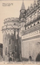 CPA 37 AMBOISE Le Chateau La Tour Charles VIII Wrought Iron Balcony 