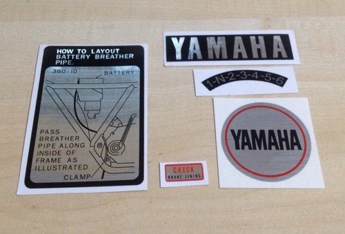 Yamaha rd250 rd350 - rd250-rd350, "warning