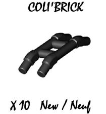 Lego 87618 - 10x Bar 3.6L Double Angled Ends Train Pantograph Shoe - Black  NEUF