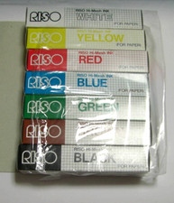 Print Gocco Hi-Mesh Watercolor Ink  7-Color ink Set Unopned