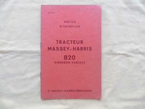 Tracteur massey harris 820 - tracteur,