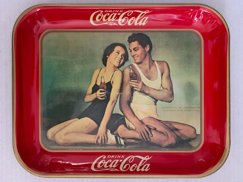 Plateau metal coca - metal,