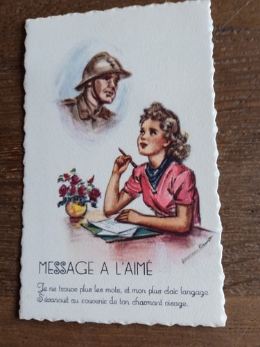 Carte postale germaine - postale,