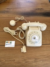 Telephone ancien beige / Blanc
