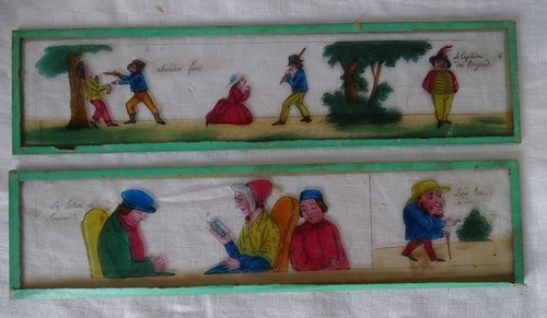 Plaques verre peintes - 2, de