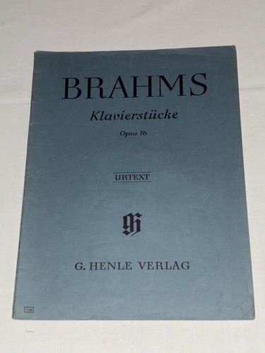 Brahms klavierstücke 76 - brahms, :