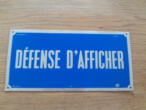 Ancienne plaque de - ,