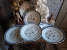 6 Anciennes assiettes plates