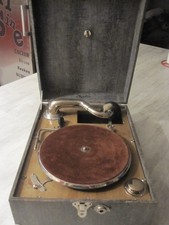 Phonographe gramophone ancien en valise - marque Orphée