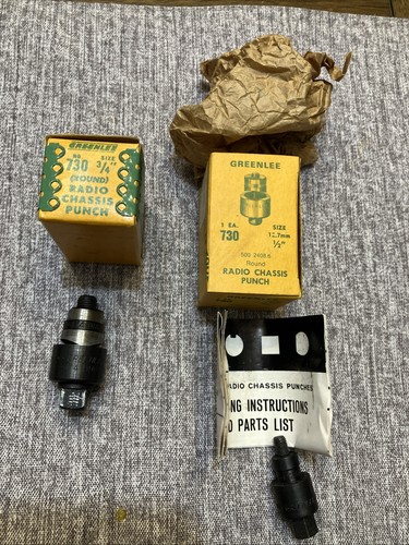 Greenlee radio chassis punch - radio,