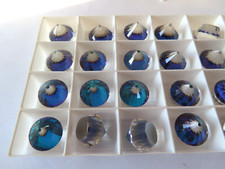 Full Box 24 Swarovski Roulettes 14mm Bermuda Blue. #4866