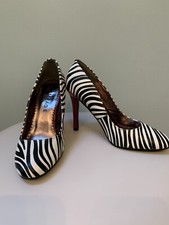 Rampage zebra print red heel