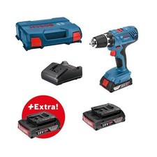 Perceuse visseuse Bosch Professional GSR 18V-21 + 3 batteries GBA 18V 2,0Ah + ch