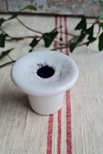 Ancien encrier porcelaine - encrier,
