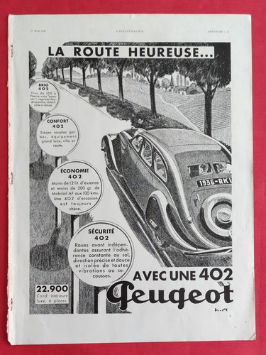 Publicité presse 1936