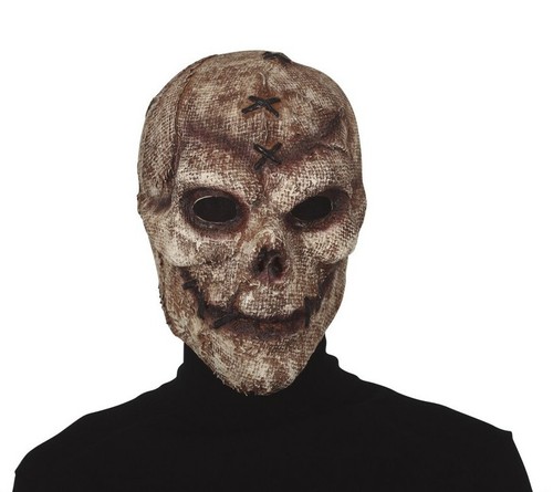 épouvantail masque latex - Épouvantail, jute
