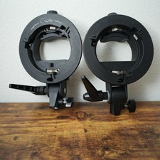 Glow Round Flash S-type Bowens Mount Bracket 2 Pack