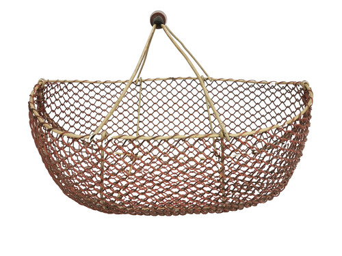 Grand panier vintage oeuf - panier,