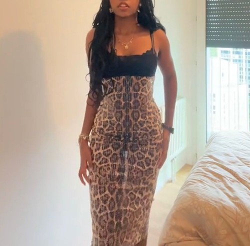 Robe léopard sexy - robe,