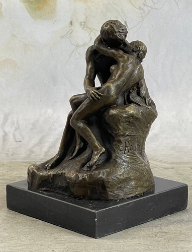 100 real bronze rodin kiss - bronze,