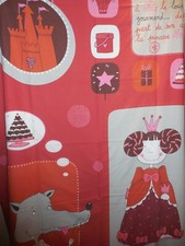 Housse de couette fille 140x200 cm + taie 60x60 Princesse Margot et Loup vintage