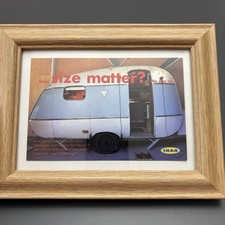 Framed IKEA Stores Postcard Advertisement ’Does Size Matter?’ Vintage c2001