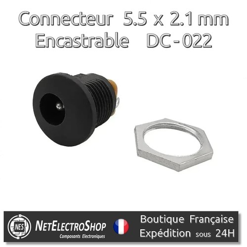 Connecteur alimentation 022 - connecteur, dc-022