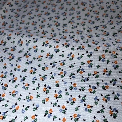 Coupon tissu flanelle ancien