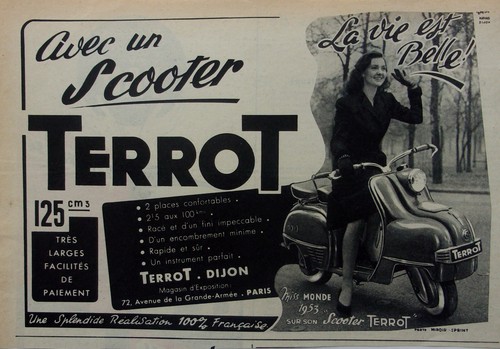 Publicité papier scooter - publicité,