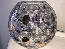 JOLI VASE BOULE FACETTES