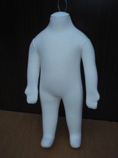 Lot de 10 mannequins bébé enfant souple magasin deco vitrine buste couture