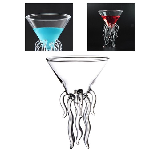 Pieuvre martini verre vin - pieuvre,