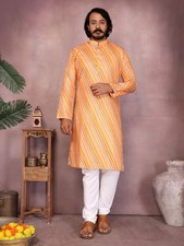 Indien Pure Coton Kurta Pyjama Pour Hommes Mariage Vêtement Déguisement Rayonne
