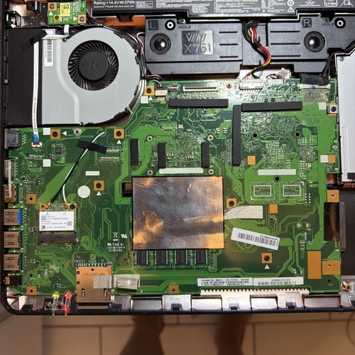 Carte mère asus x751sa ty038t - carte,