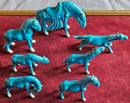 Chevaux bleu vitrine - de,