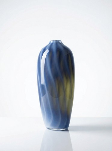 Vase vintage verre - , fumé