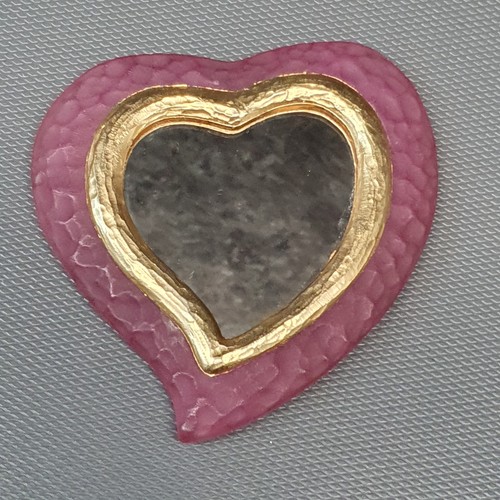 Miroir sac main - miroir, rose
