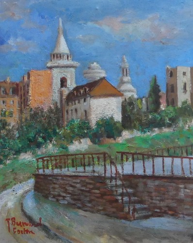 Huile tableau ancien - huile,