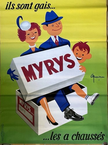 Affiche publicitaire ancienne - affiche,