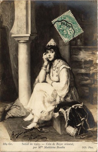 Cpa salon 1905 mlle - ak, de